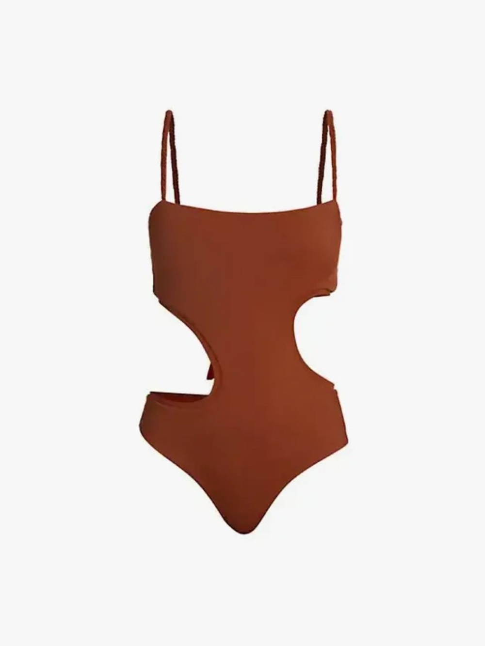 Johanna Ortiz • Coastline reversible one piece swimsuit cutout Hazel brown red